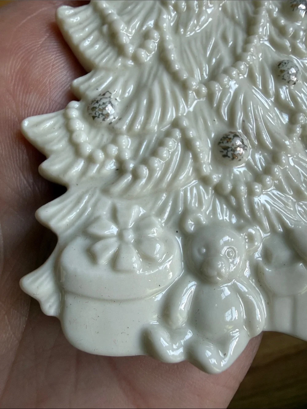 Lenox Porcelain Christmas Tree with Presents Ornament new in box